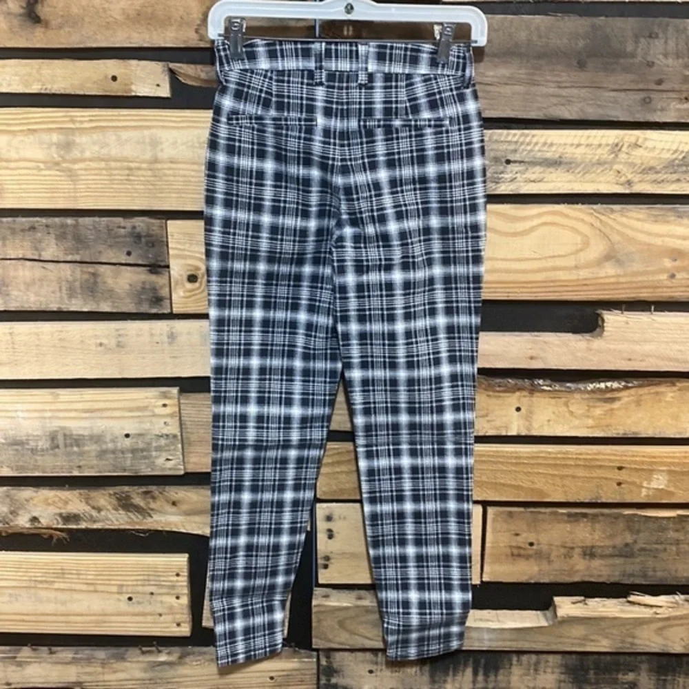 NWT‎ Tilly’s RSQ Plaid Trousers Black/White Size XS
